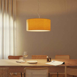 grand abat-jour pour suspension orange