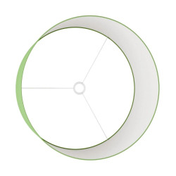 grand abat-jour vert pistache en tissu