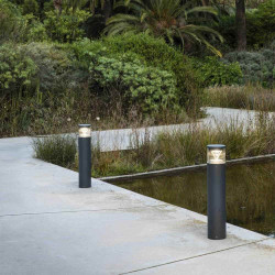 Lampe balise RUSH 800 IP65 IK10 pour jardin et parc