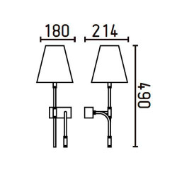 Applique liseuse dimensions