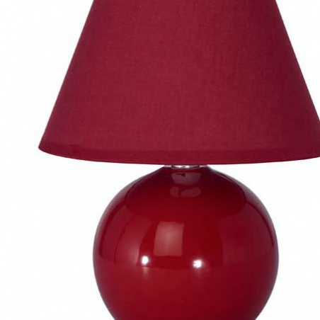 Lampe boule rouge cerise