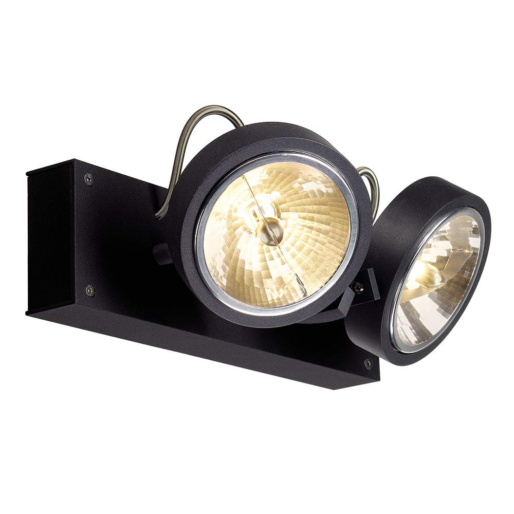 Applique Murale Double Spot Spot noir double plafond ou mur   Lampe Avenue Applique Murale Double Spot