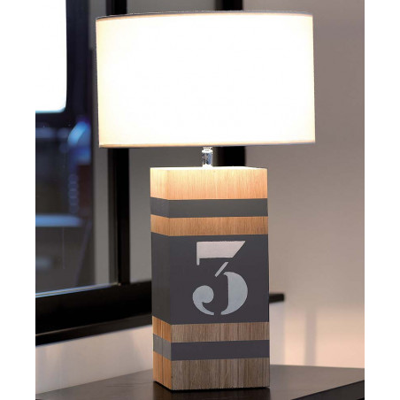 Lampe taupe L34