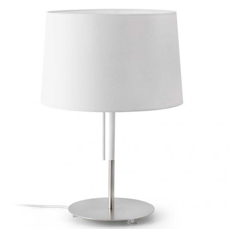 Lampe à poser abat jour blanc