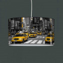 Suspension luminaire taxi jaune New York