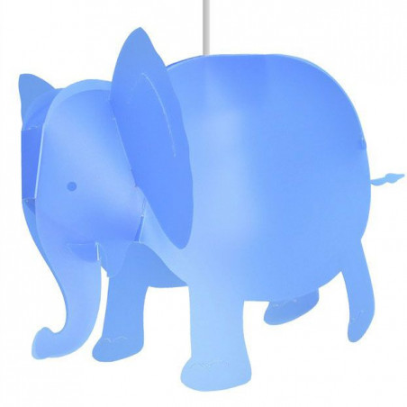 Lampe éléphant bleu