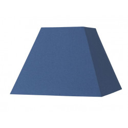Abat-jour carré pyramide bleu