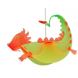 Suspension enfant dragon rouge et vert