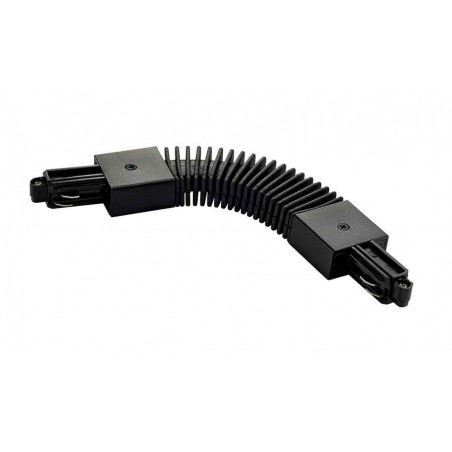 Connecteur flexible pour rail 1 allumage 230V noir