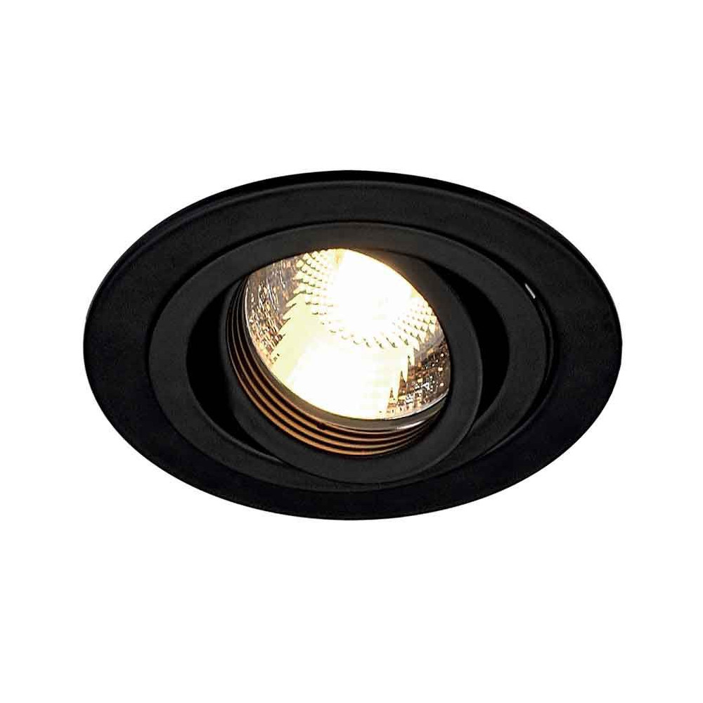 TRIA GU10 ROND encastré noir mat max 50W clips ressorts