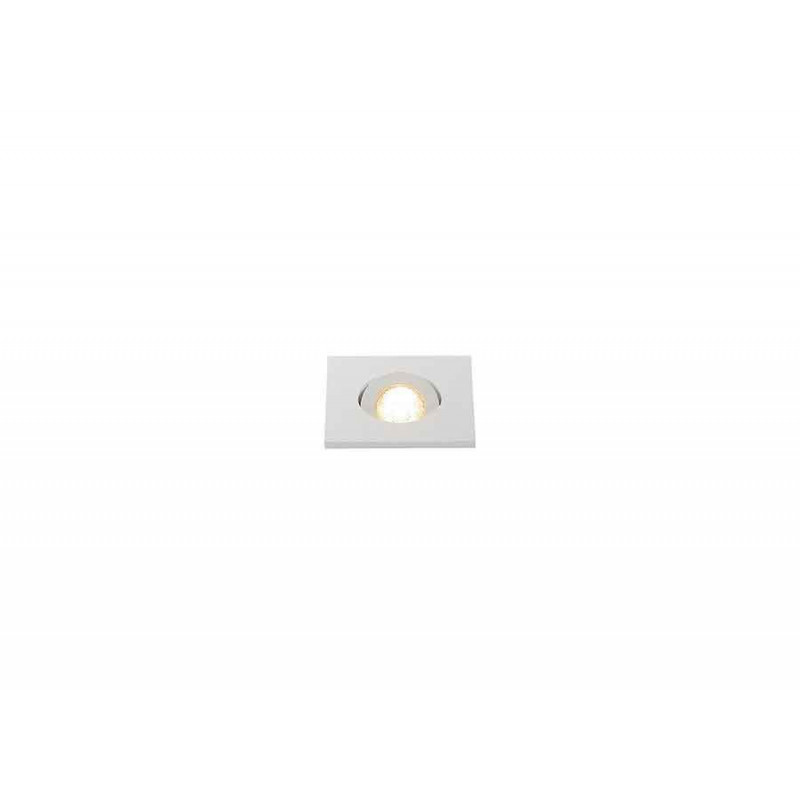 KIT TRIA MINI LED carré encastré blanc 3W 3000K 30° alim et clips ressorts