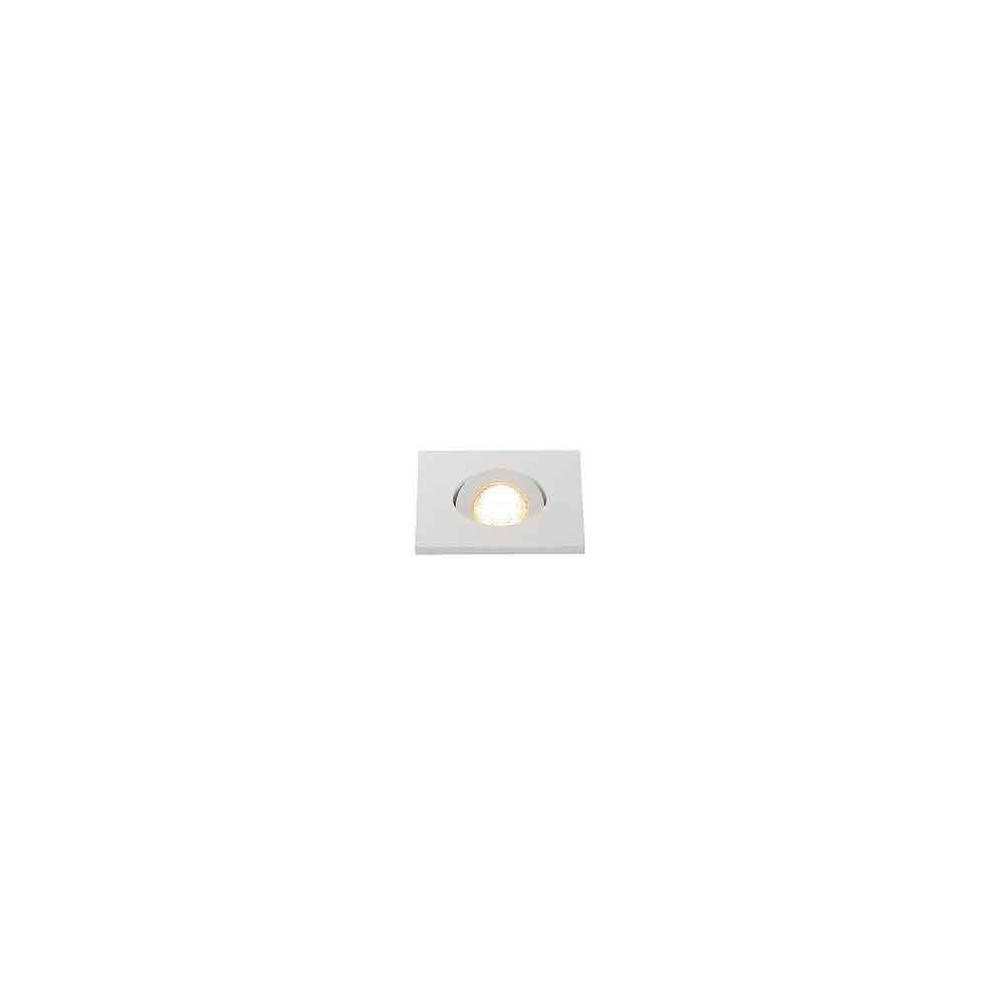 KIT TRIA MINI LED carré encastré blanc 3W 3000K 30° alim et clips ressorts